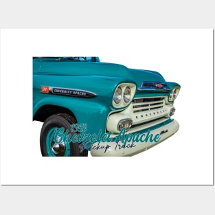 Restored 1959 Chevrolet Apache Pickup Truck Posters and Art